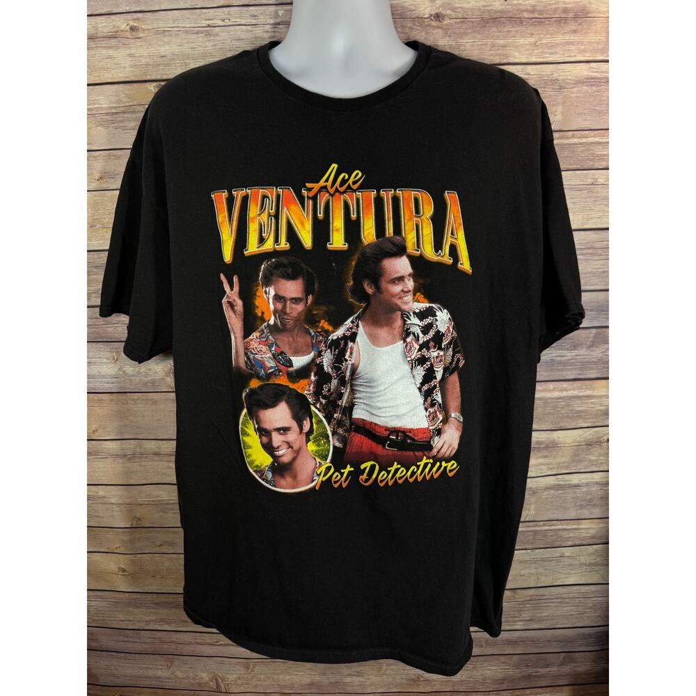 Ace Ventura Pet Detective Movie White Crew Neck Men's T-Shirt 2XL